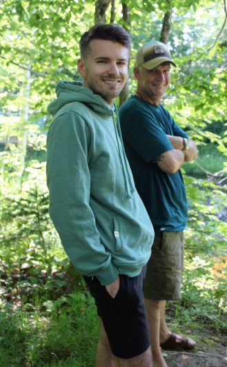 Organic Cotton Hoodie with Leaf Print