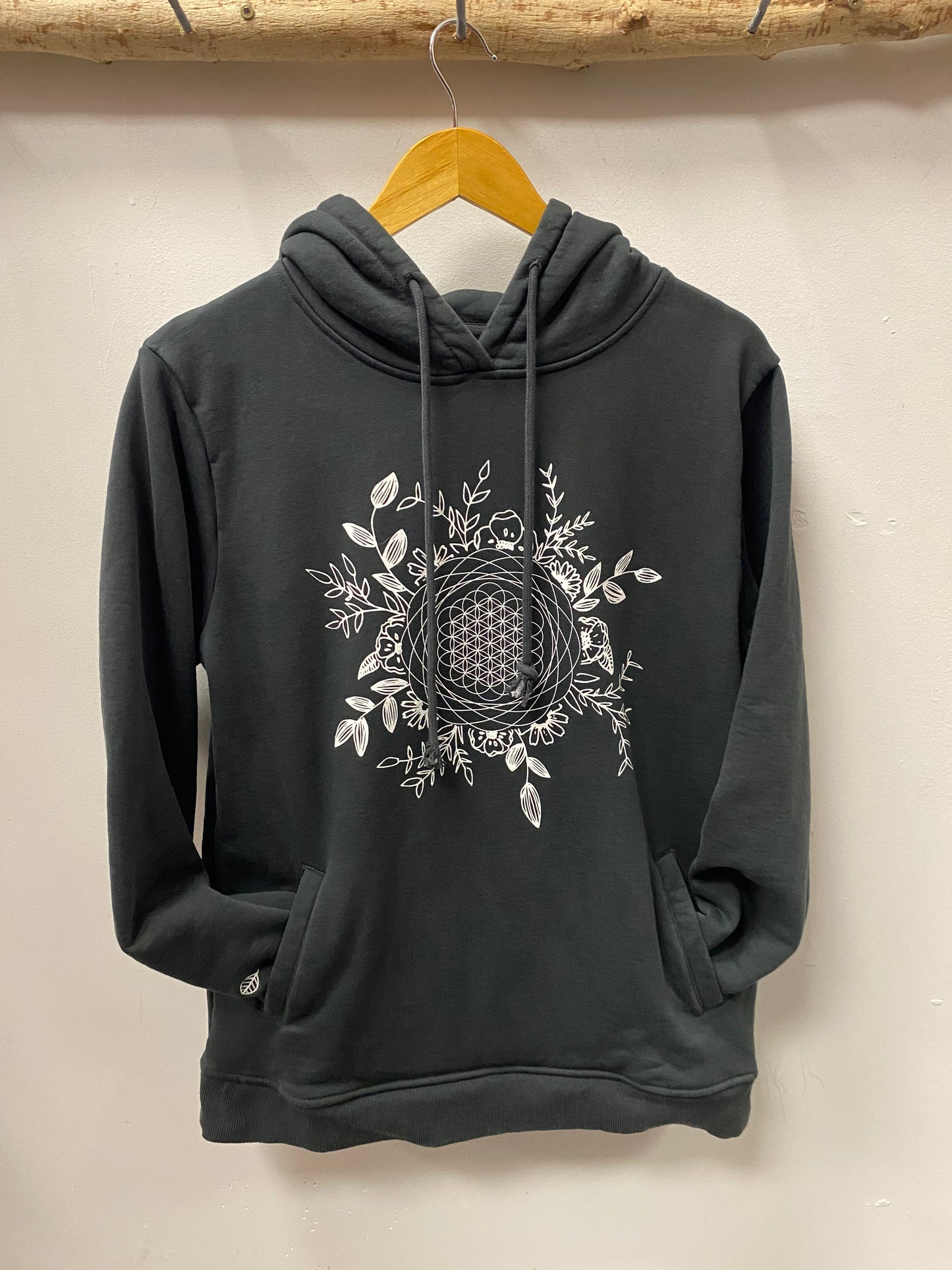 NEW 100% organic cotton hoodie with 3 panel hood