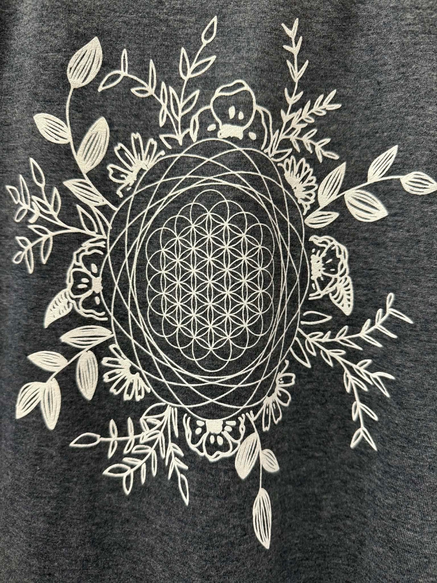 Eco dye T-shirt in forest green