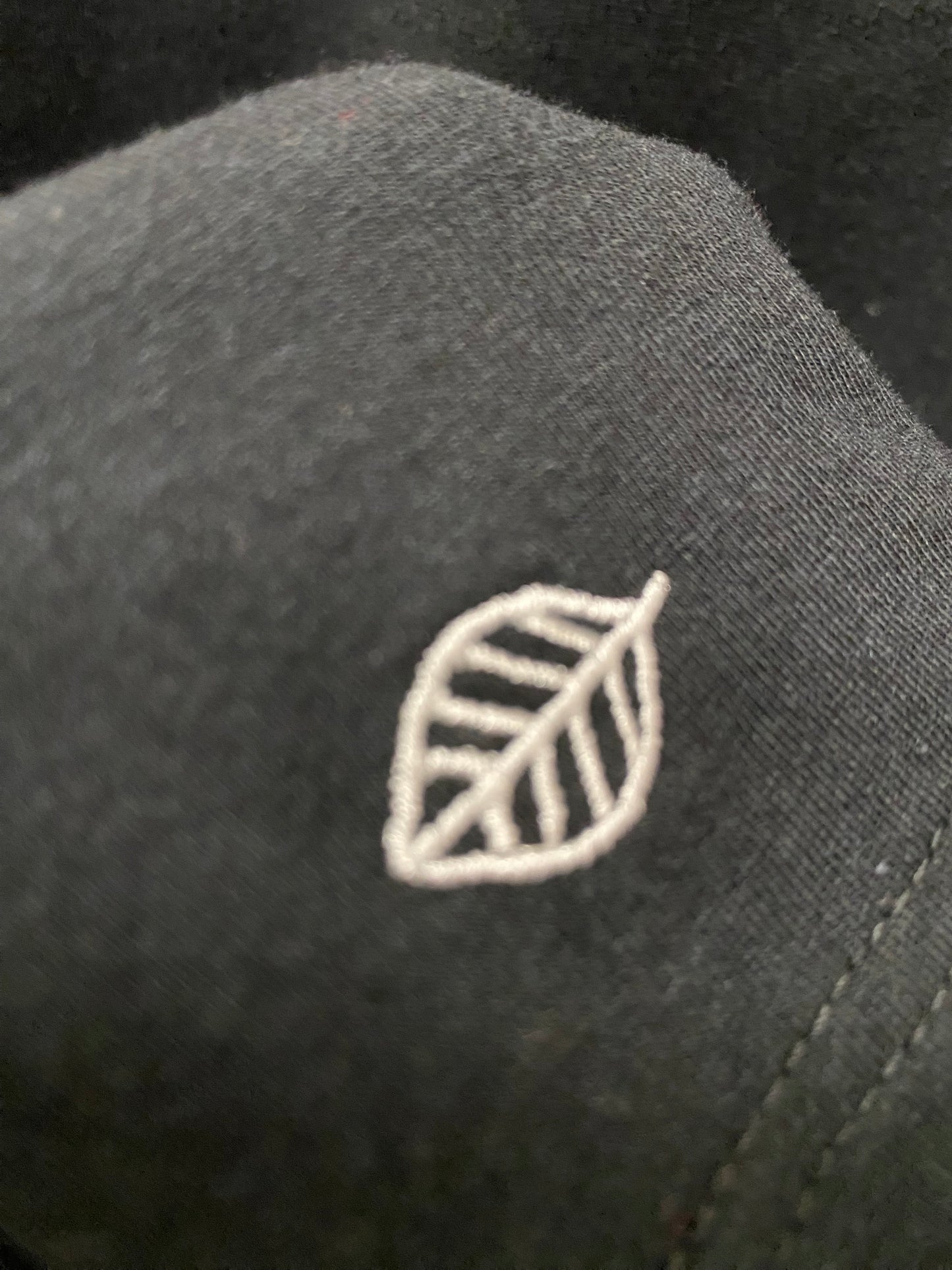 Bamboo Zipper Hoodie - Black with Sprouts Print